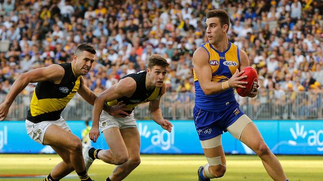 The bet also included that the West Coast Eagles would beat Richmond in this game on May 20, 2018. Picture: Getty