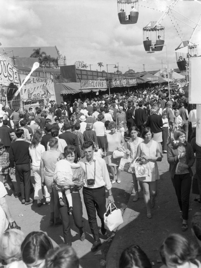 The crowd was in a holiday mood in 1969. Picture: Keith Morris