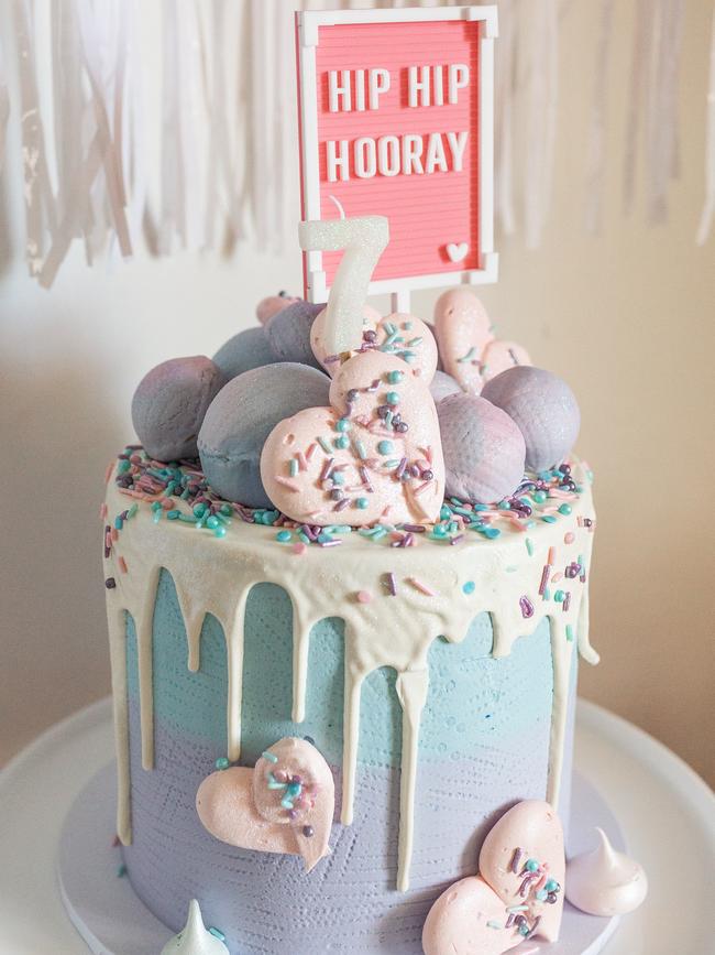 Pretty pastel bath bomb party, styled by Lenzo. Picture: Sarah Tee