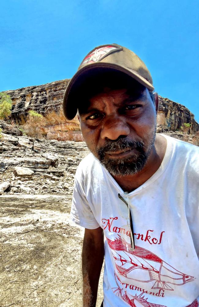 Shaun Namarnyilk is one of a dozen employees at Top End Day Tours who relies on a steady flow of visitors. Picture: Supplied.