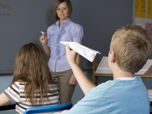 Mischievous Student In the Classroom