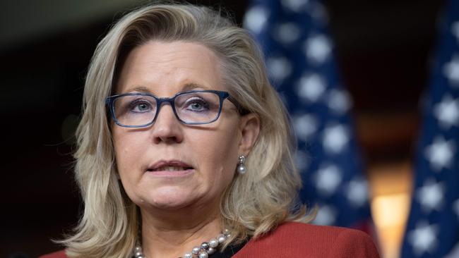 Liz Cheney is Republican nobility, the daughter of former US vice-president Dick Cheney, possessed of both his fierce neoconservatism and his granite self-confidence. Picture: AFP