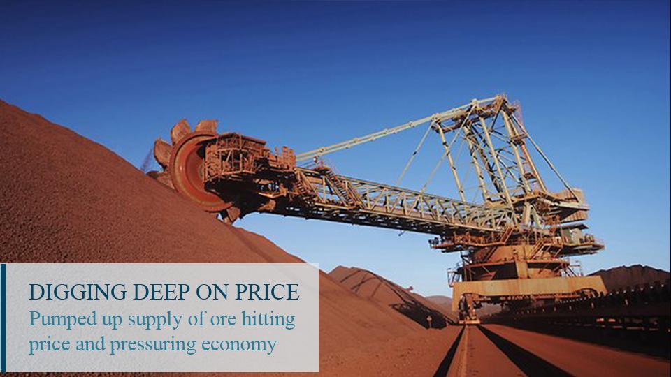 Iron ore in the pits