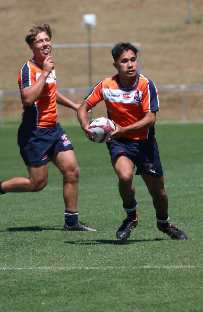Emerging Reds Cup day 1 action between SEQ and Brisbane Grey in the Under 15s.