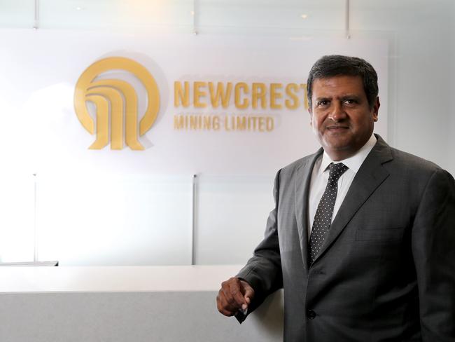 19/05/2016: Newcrest CEO Sandeep Biswas, in Melbourne. Stuart McEvoy for The Australian.
