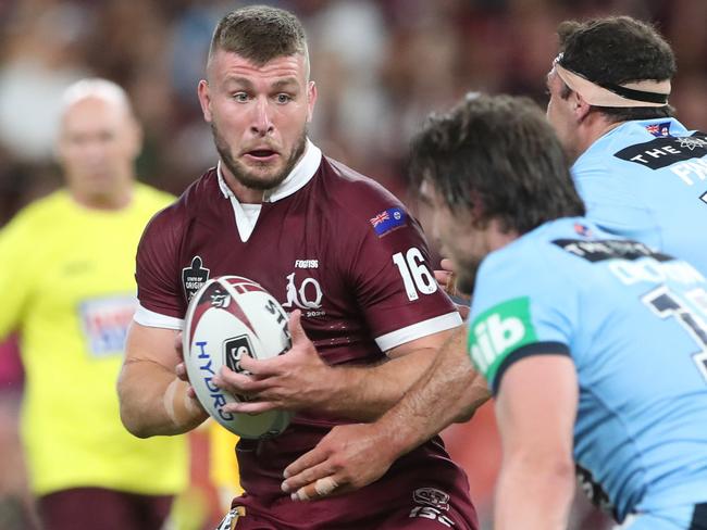 QLD's Jai Arrow. Queensland vs New South Wales during game 3 of the State of Origin series in Brisbane.  Pic Peter Wallis