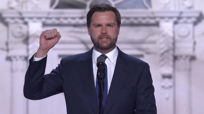 JD Vance accepts nomination as Trump's running mate