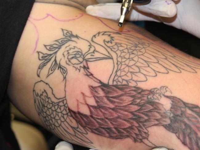 Sydney woman Heidi Haydon said she had 13 tattoos.