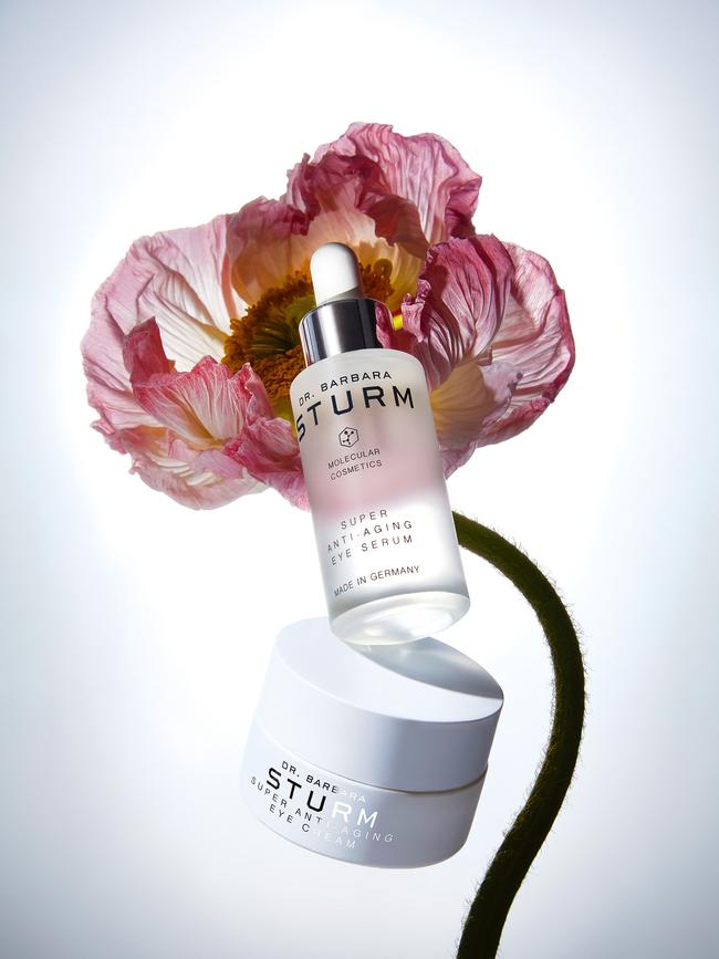 New additions to the Dr. Barbara Sturm Molecular Cosmetics line-up include Super Anti-Aging Eye Serum and Super Anti Aging Eye Cream.