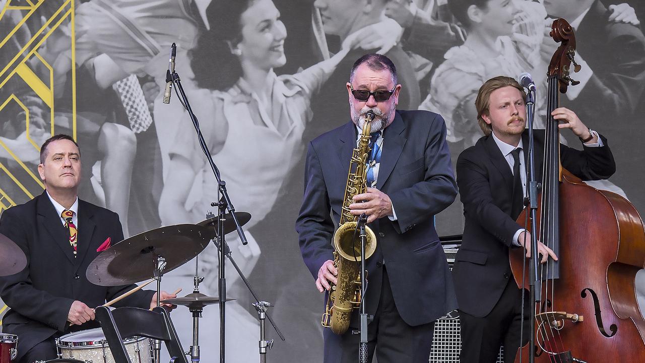 Blue Rhythm Band perform during the Manly Jazz Festival at Manly. Picture: Troy Snook