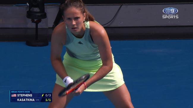 Russian tennis player and Women's World No. 13 Daria Kasatkina. Picture: Nine’s World Wide of Sports