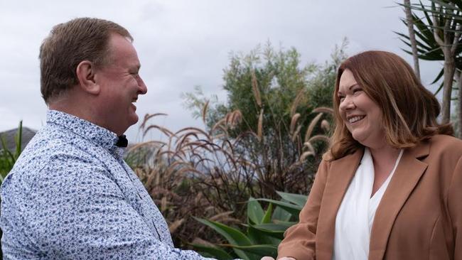 John Lamont and Jemma Tribe at her announcement.