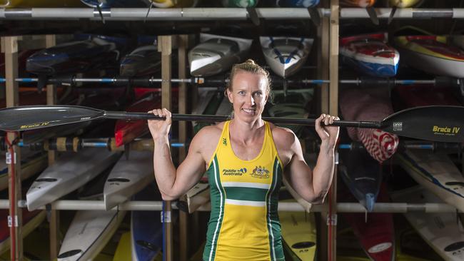 Kayaker Jo Brigden-Jones poses has vowed to paddle on. Picture: Troy Snook