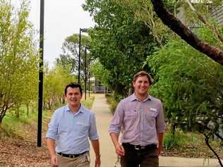 TAKING THE CHALLENGE: Andrew Smith and Rohan Ballon, from South West Hospital and Health Services. Picture: Contributed