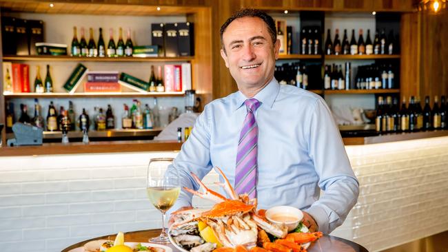 Neil Jedid at new and improved Wilson’s Boathouse. Picture: AAP/Richard Walker