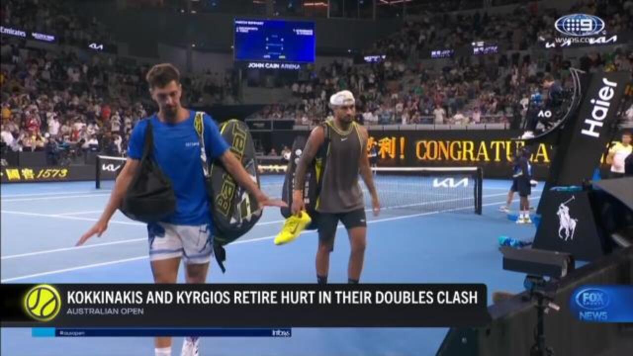 'Special K' doubles pair retire hurt