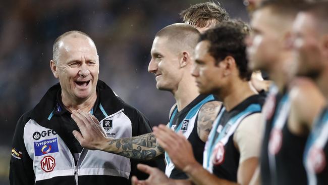 Ken Hinkley has signed a contract extension with the Power. Picture: Getty Images