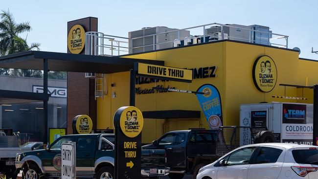 File picture of a Guzman Y Gomez drive through in Stuart Park, Darwin. Picture: Pema Tamang Pakhrin