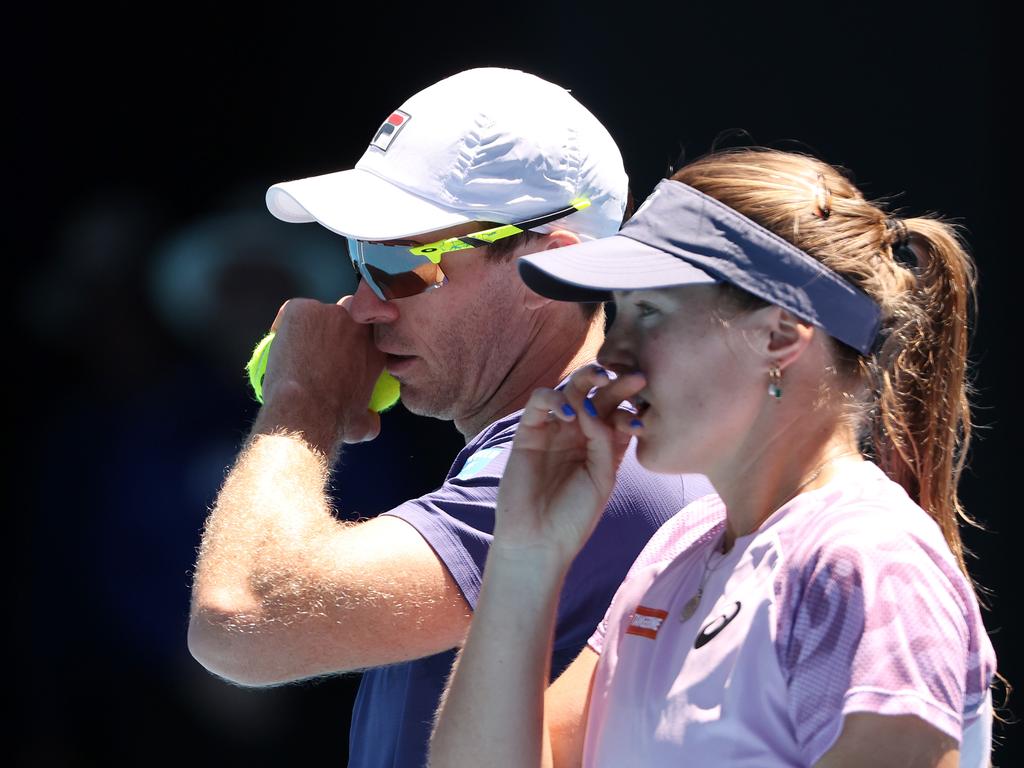 John Peers and Olivia Gadecki overcame John-Patrick Smith and Kimberly Birrell in an all-Australian mixed doubles final at Melbourne Park. Picture: Mark Stewart