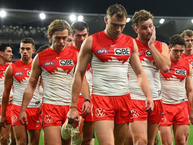 ‘Insipid, embarrassing’: AFL world rips Swans