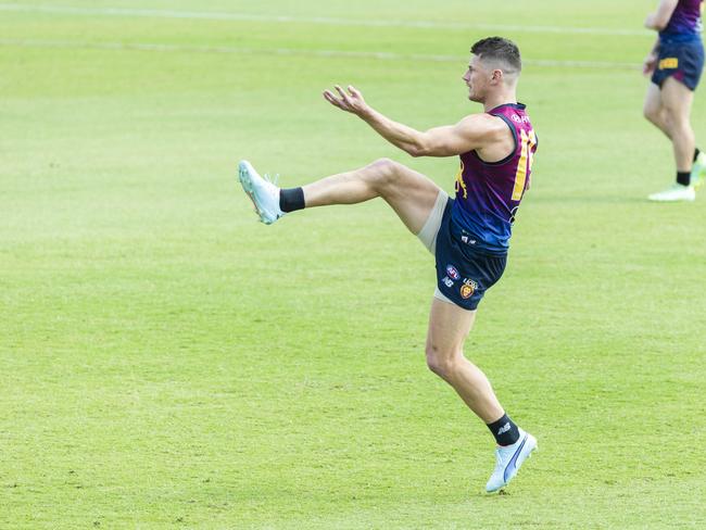 Dayne Zorko has been hard at work preparing for the preliminary final. Picture: Richard Walker