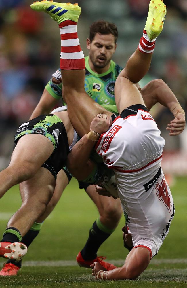 Nick Cotric was given three weeks for this tackle. Picture: Mark Metcalfe