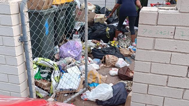 Woodroffe Ave rubbish pile up. Picture: Supplied