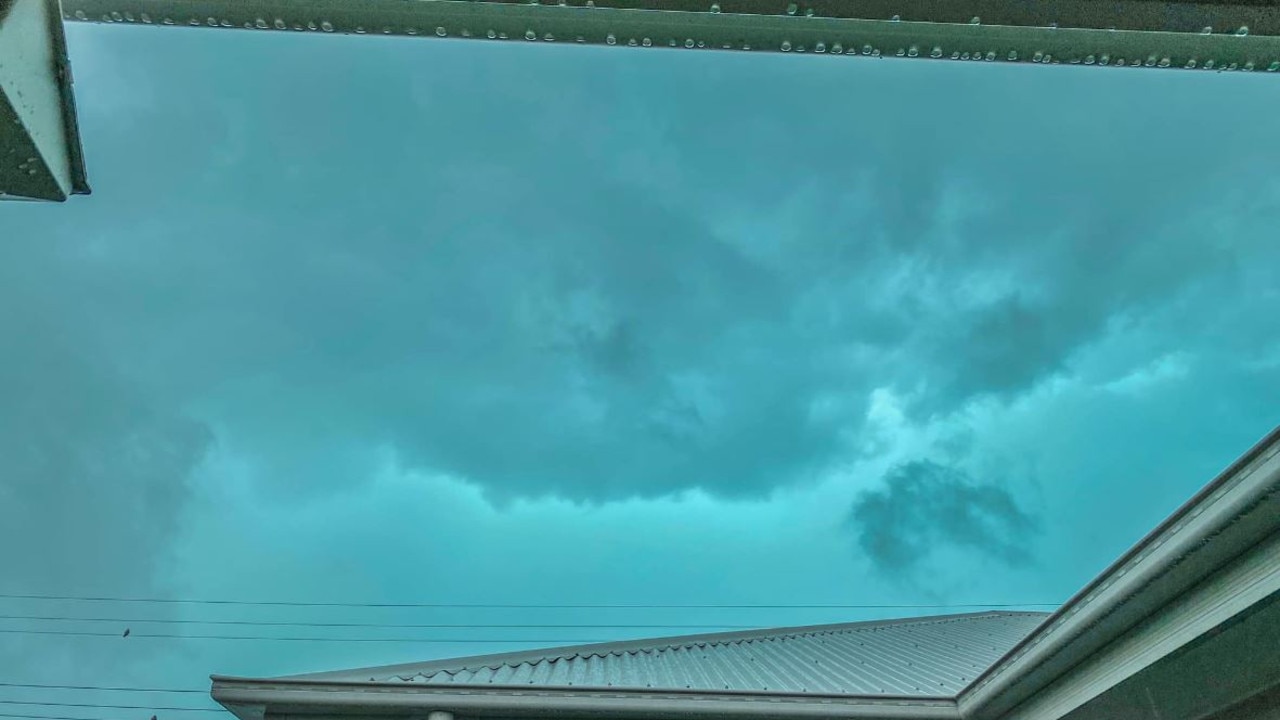 The storm approaching Landsborough. Picture: Jazzmin Vilnis