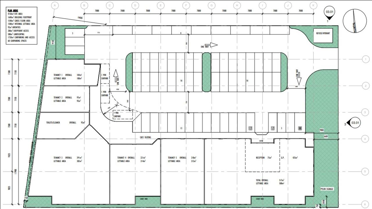 The proposal includes room for a 500sq m medical centre as well as a dentist, pathology service, office and food and drink outlet. Picture: Supplied