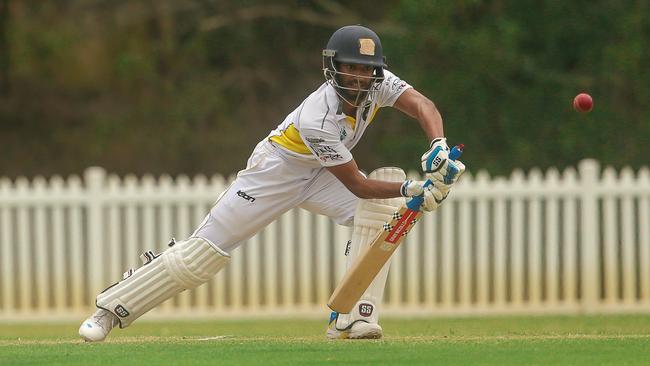 Yasiru Gamaarachahi  as Southport v Runaway Bay - Premier First Grade at Golden Wheel Park, Arundel.Picture: Glenn Campbell