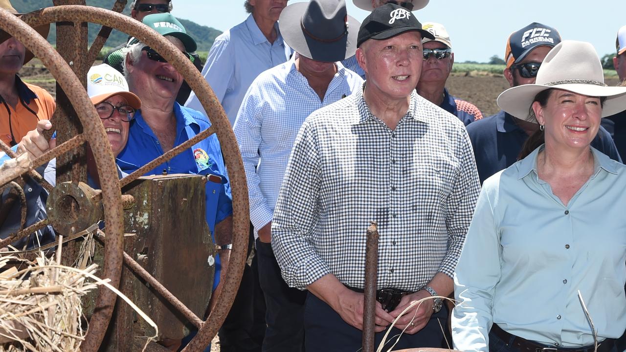 Peter Dutton in Ingham, vows to build better Bruce with Crisafulli