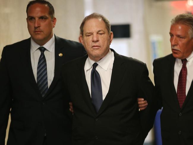 Harvey Weinstein is escorted in handcuffs into court on July 9 in New York City. Picture: Getty Images