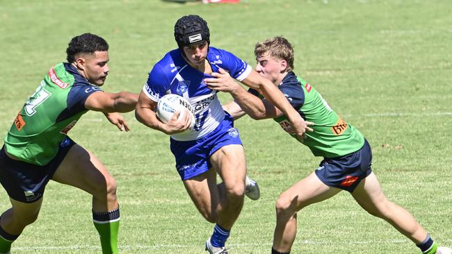 Canterbury went down fighting against Canberra. Picture: Martin Ollman