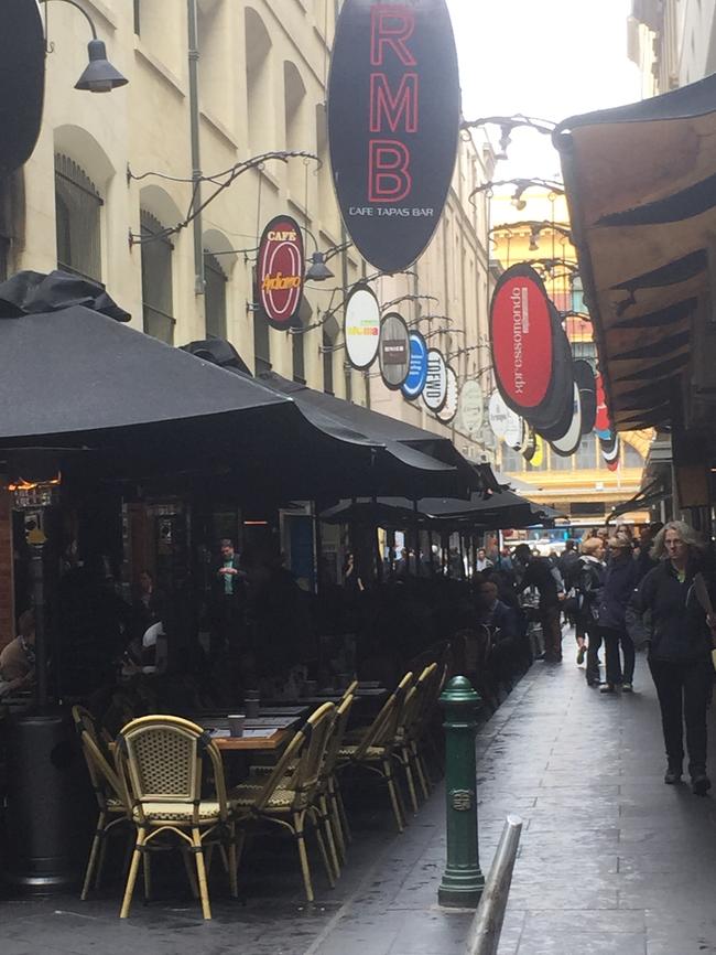 Melbourne's coffee and laneway cultures collide on Degraves St. Picture: Supplied