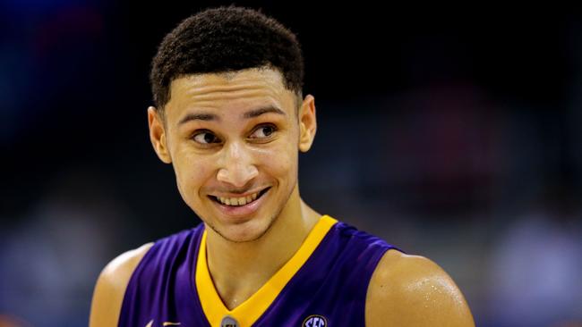 GAINESVILLE, FL - JANUARY 09: Ben Simmons #25 of the LSU Tigers looks on during the game against the Florida Gators at the Stephen C. O'Connell Center on January 9, 2016 in Gainesville, Florida. (Photo by Rob Foldy/Getty Images)