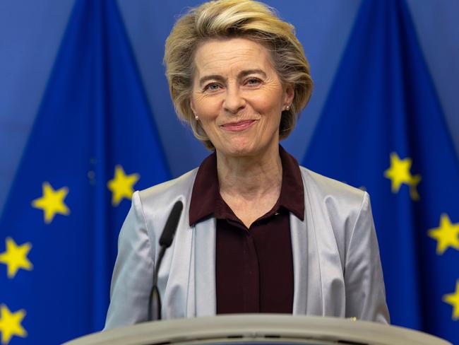 European Commission President Ursula von der Leyen says the European Union has the most comprehensive vaccine portfolio in the world. Picture: AFP