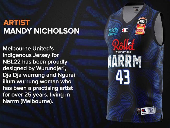 Indigenous jersey: Melbourne United.