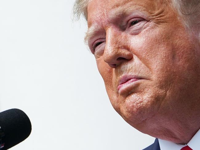 US President Donald Trump holds a press conference on the economy, in the Rose Garden of the White House in Washington, DC. Picture: AFP