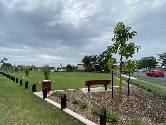 The park that replaced the squash courts on Eastern Drive, Gatton. Photo: Hugh Suffell.