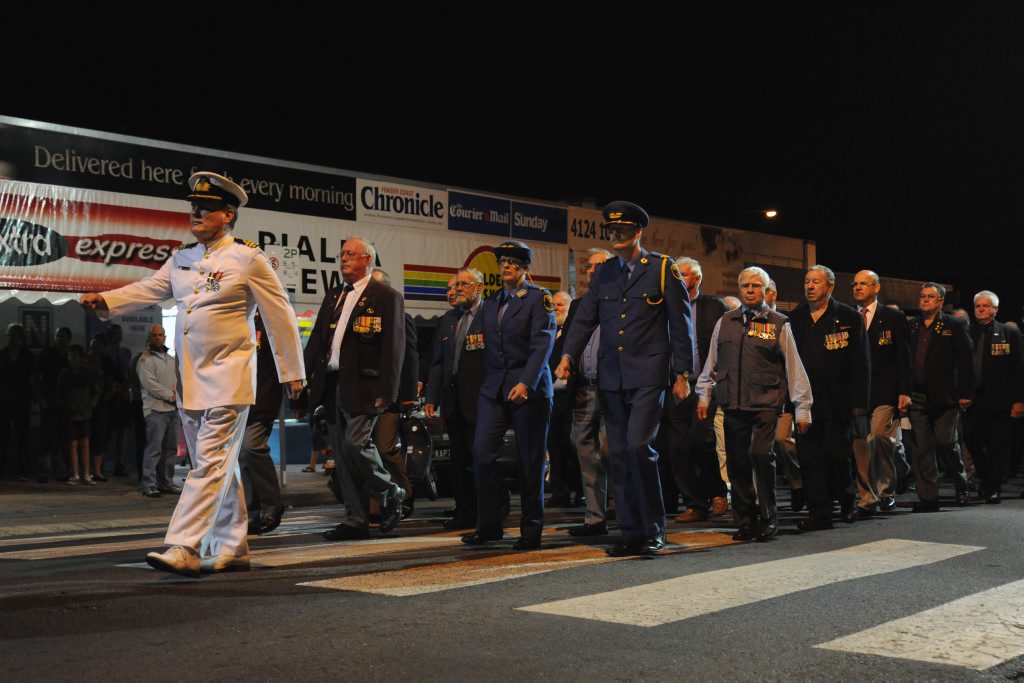 Dawn service in Hervey Bay. Photo: Alistair Brightman / Fraser Coast Chronicle. Picture: Alistair Brightman