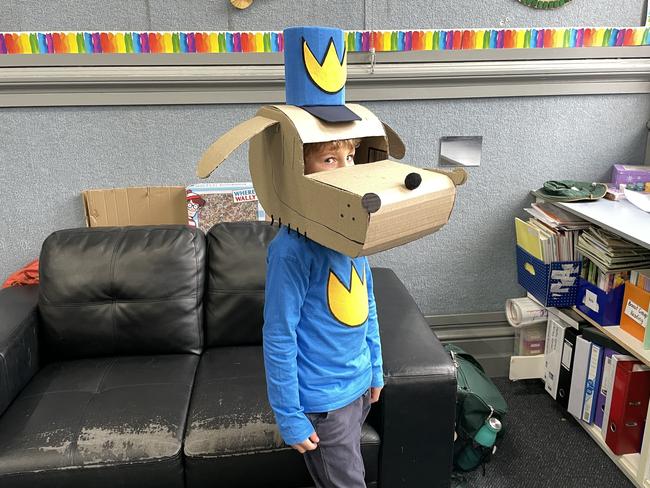 St Kilian's Primary School student Jensen Miller dressed up for Book Week. Picture: Gianni Francis.
