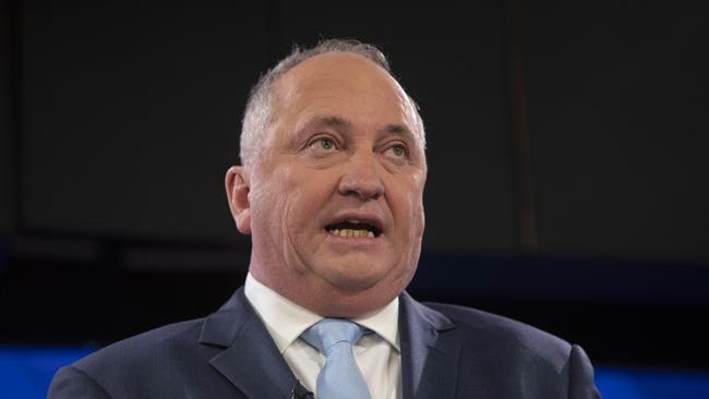 Nationals leader and Deputy Prime Minister Barnaby Joyce addresses the National Press Club in Canberra. Picture: NCA Newswire / Andrew Taylor