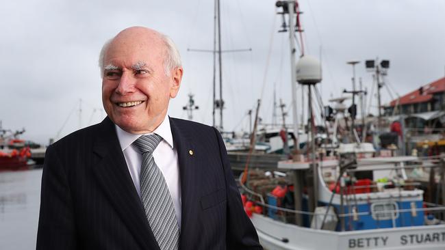 Former Prime Minister of Australia John Howard in Hobart. Picture: Nikki Davis-Jones.