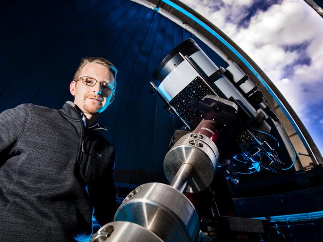 Dr Richard McDermid, astronomy researcher at Macquarie University. Picture: Macquarie University