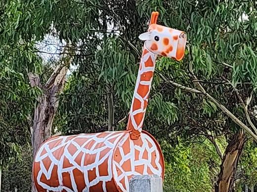 Jerry the Giraffe has been spotted around various locations in Werribee.Picture supplied.