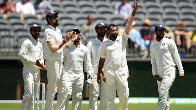 Mohammed Shami celebrates. Picture: Getty Images