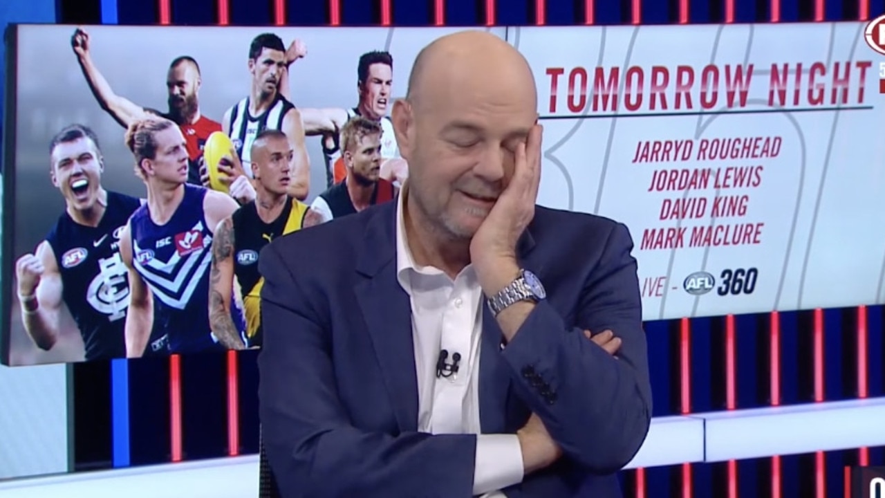 The AFL 360 co-host apologised after an errant comment during Tuesday's show.