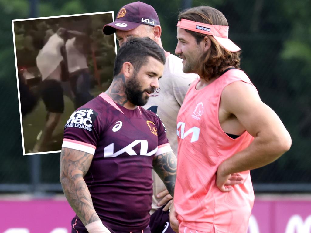 Broncos players Adam Reynolds and Pat Carrigan were involved in a late-night scuffle.