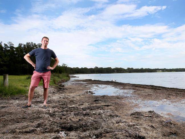 Sam Gardiner has been fighting for better management of Tuggerah Lakes. Picture: Sue Graham