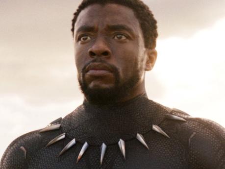 This image released by Disney and Marvel Studios' shows Chadwick Boseman in a scene from "Black Panther," in theaters on Feb. 16, 2018. As people gear up for the â€œBlack Pantherâ€ movie, acclaimed author Ta-Nehisi Coates wants them to check out the original source, Marvelâ€™s Black Panther comic book, where heâ€™s booting up a massive outer space adventure for the king of Wakanda. (Marvel Studios/Disney via AP)